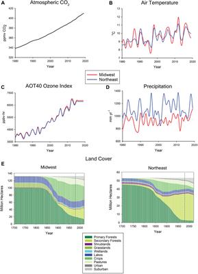 Influence of forest infrastructure on the responses of ecosystem services to climate extremes in the Midwest and Northeast United States from 1980 to 2019